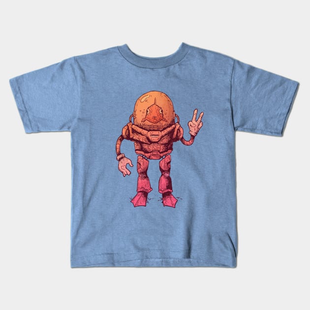 Robotic Fish Kids T-Shirt by Jose Pablo